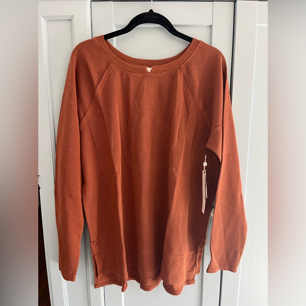 Waffle knit long sleeve shirt from nordstrom, NWT, size L